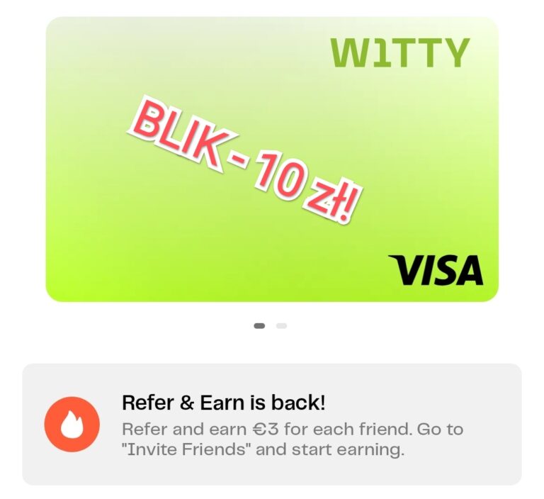 ❌ W1TTY – 3€ za rejestrację! ❌