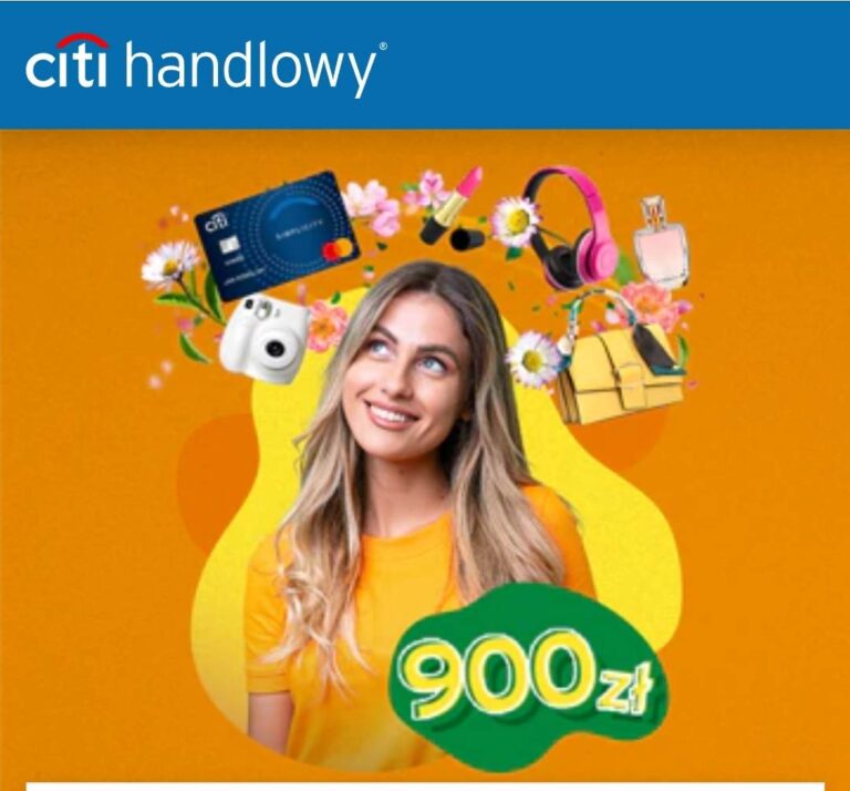 ❌ CitiBank – 900 zł bonusu – 300 zł w punktach i 600 zł w formie Voucherów na Allegro! ❌