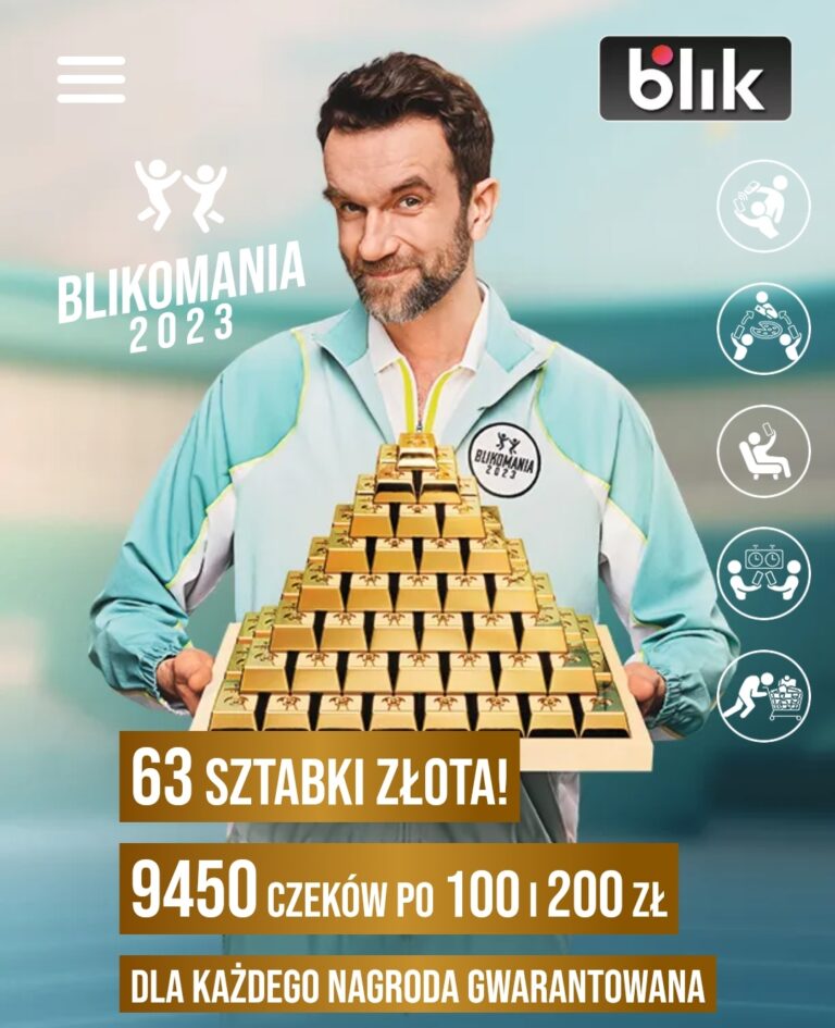 ❌ BLIKOMANIA – 63 sztabki złota, 9450 czeków po 100 i 200 zł! ❌