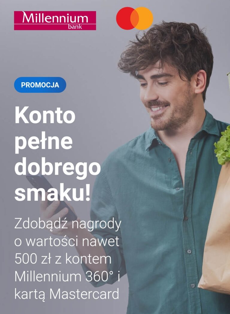 ❌ Do 500 zł bonusu od Millennium Bank! ❌