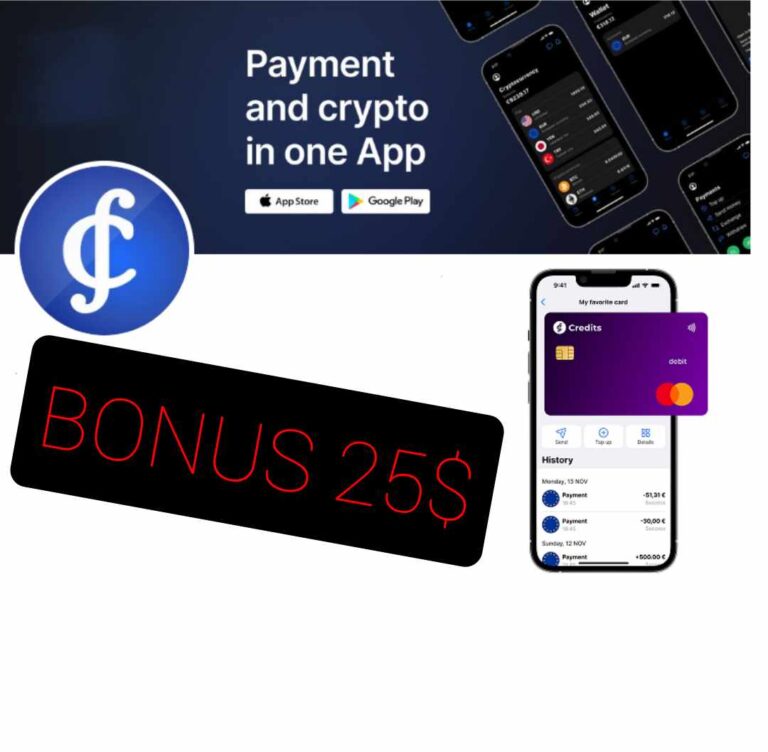 ✅ Credits – bonus 25$ za depozyt 50$! ✅