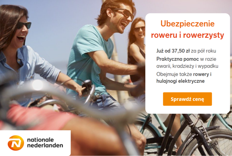 ✅ Ubezpieczenie roweru i rowerzysty – wyrusz w trasę z ubezpieczeniem od 37,50 zł za pół roku w NN! ✅