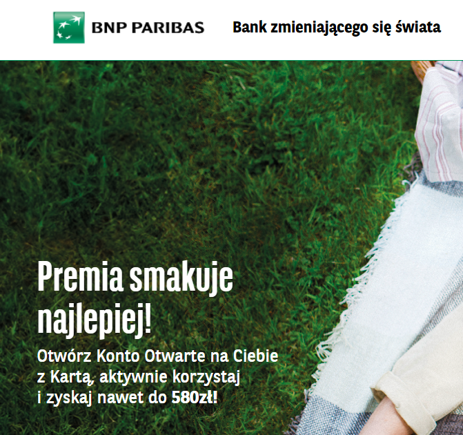 ✅ BNP Paribas – 590 zł bonusu od banku [w tym 50 zł za samo podpisanie umowy i aktywację karty]! ✅