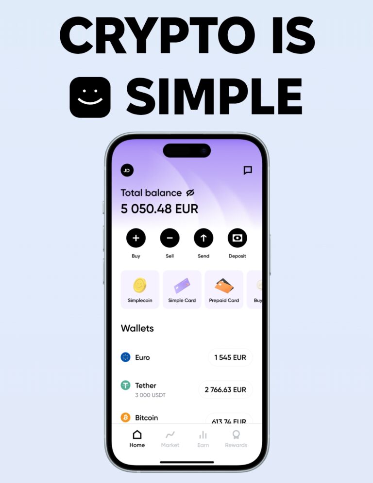 ✅ Simple App – bonus do 100 USDC za depozyt 1€ + płatność kartą online! ✅