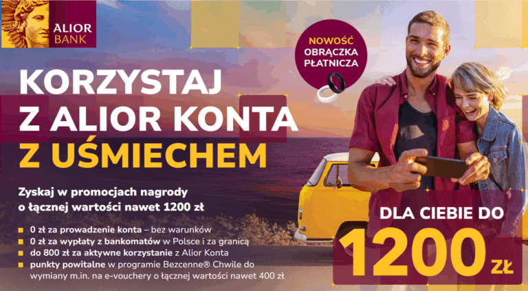 ✅ Alior Bank: Mega Bonusy do 1300 zł + darmowa obrączka płatnicza [w promocji m.in. 100 zł za otwarcie konta z kartą + 100 zł za dowolną płatność]! ✅