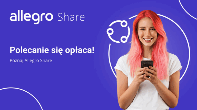 ✅ Allegro: bonus 500 punktów (8,33 zł) za aktywację usługi Allegro Share! ✅